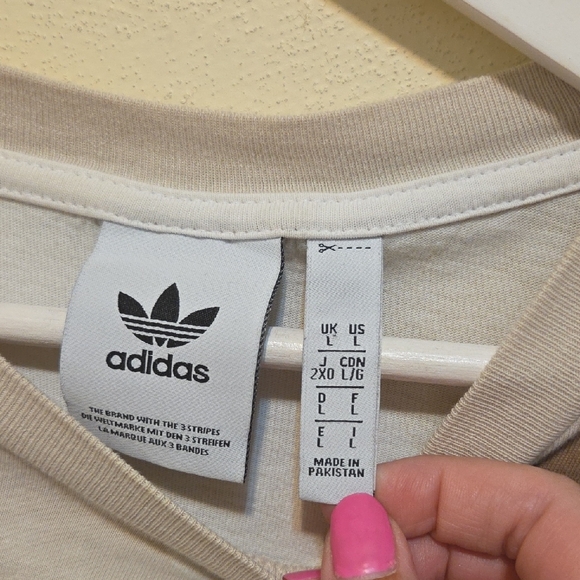 ADIDAS Beige Camouflage Long Sleeve Tee Size Large - Picture 5 of 11